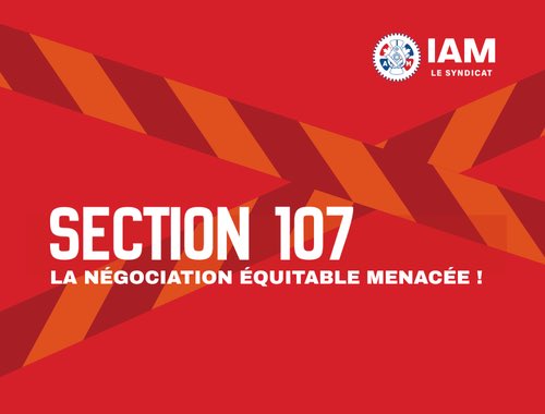 140District's tweet image. IAM Canada – Section 107 : La négociation équitable menacée actionnetwork.org/letters/sectio… #IAM #syndicat #travail #D140 #canada #cdnpoli