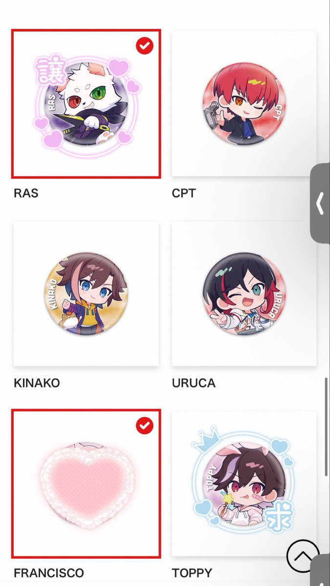 temari__03's tweet photo. 【交換】CR RANDOM BADGE ランダム　缶バ

譲　画像譲マーク

求　画像求マーク

オンラインの為、届き次第郵送での交換となります。

宜しくお願い致します🙇‍♀️ https://t.co/URbfFSRCoX