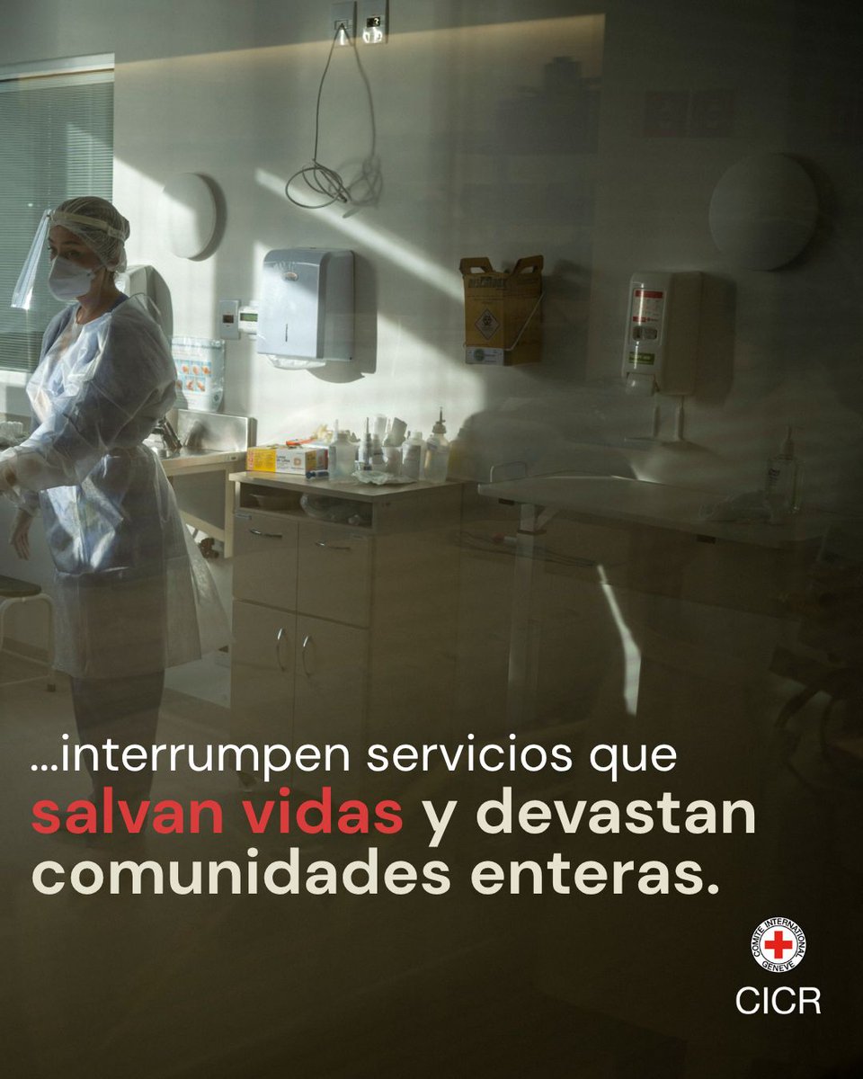 ❗ Las leyes de la guerra son claras: los hospitales deben ser protegidos.

El personal sanitario debe poder desempeñar su trabajo.

Los pacientes hospitalizados no pueden simplemente evacuarse.

🏥❌ Los hospitales, ambulancias, pacientes y personal sanitario #NoSonUnObjetivo