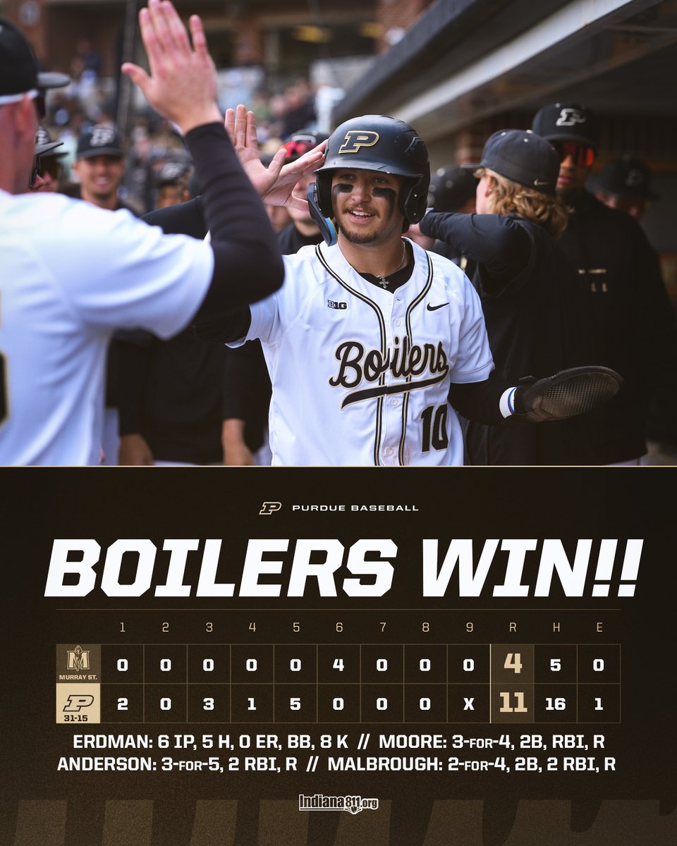 Bats Ruled the Middle Innings again as Boilermakers clinch their 10th winning weekend of the season. #BoilerUp ⚒️
