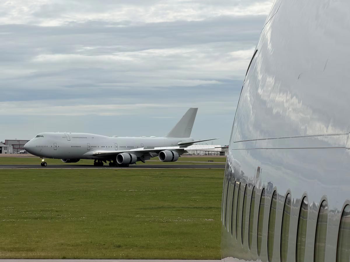 lentopostifi's tweet image. Uusi väliaikainen "Air Force 1" valmistui koelennoilta - VC-25B Bridge -kone otetaan käyttöön kesällä 2026 lentoposti.fi/uutiset/uusi_v… #USAF #ilmavoimat #AirForce1 #VC25B #VC25Bbridge