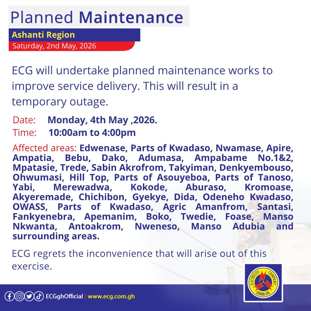 Electricity Company of Ghana Ltd tweet media