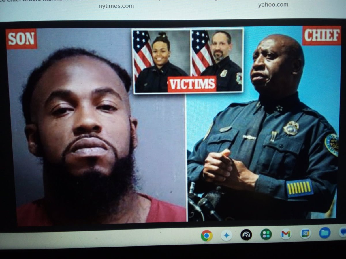 My_My_Johnson's tweet image. How do you keep your job as the police chief when your own pos son sh**ts two cops? oh yeah... #DEI hell. #HumanShapedTurds