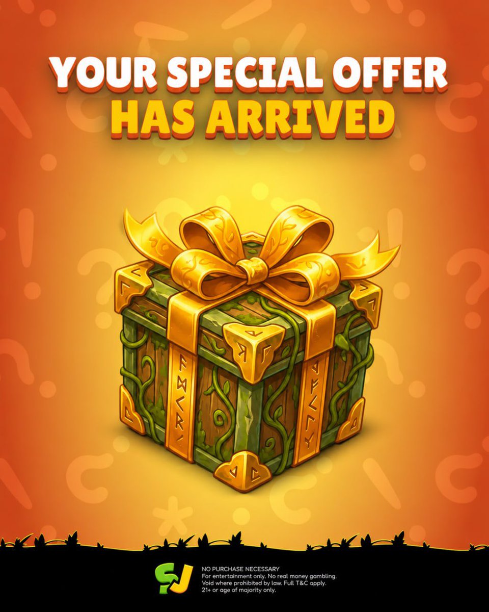 sweepjunglecom's tweet image. 🎁 Your Special Offer Has Arrived! 🌿

A mystery box full of bonuses is waiting for you… 👀
Don’t miss your chance to boost your game 🚀

👉 Activate now: sweepjungle.website/fcp

💬 Open it and see what’s inside.  #free #freegames #freeplay