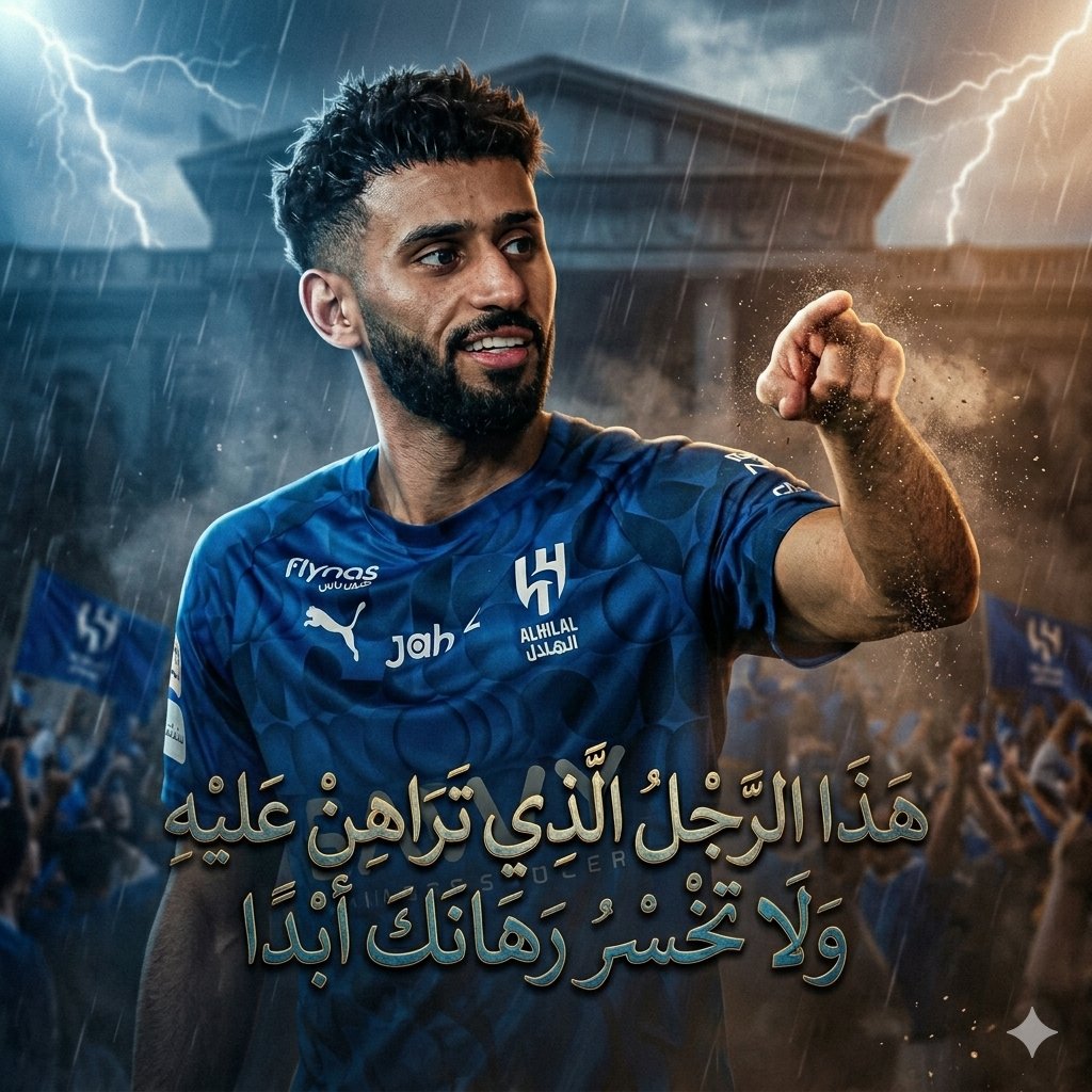 هذا الرجل الذي تراهن عليه ولا تخسر رهانك أبدا 

#مندش #الحزم_الهلال