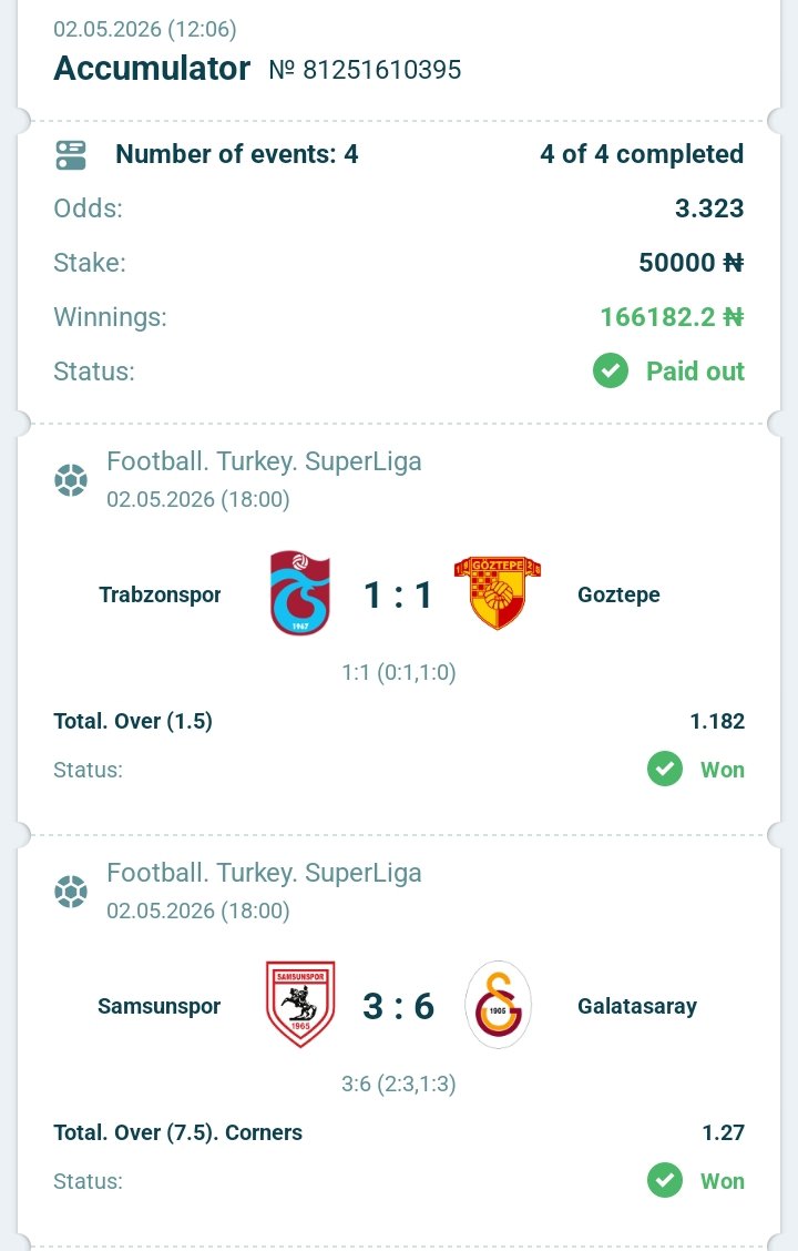 ECPREDICTS's tweet photo. BOOM ✅✅✅

3.323 WITH 22BET CODE WON ✅✅✅

CONGRATULATIONS🎉🎉🎉🎉🎉🎉🎉

DON'T HAVE 22BET ACCOUNT YET 

REGISTER HERE 👉 https://t.co/4jMrYmgzon

PROMO CODE👉 EC100

DOWNLOAD THE APP HERE 👇 https://t.co/uU704R0w3u

AND GET READY FOR TOMORROW'S WINNING🏆💪 https://t.co/FcComOKZOy
