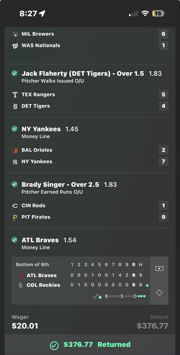 stevenashsmom's tweet image. #gamblingx 🖼️ 🧑‍🍳 #mlb #braves