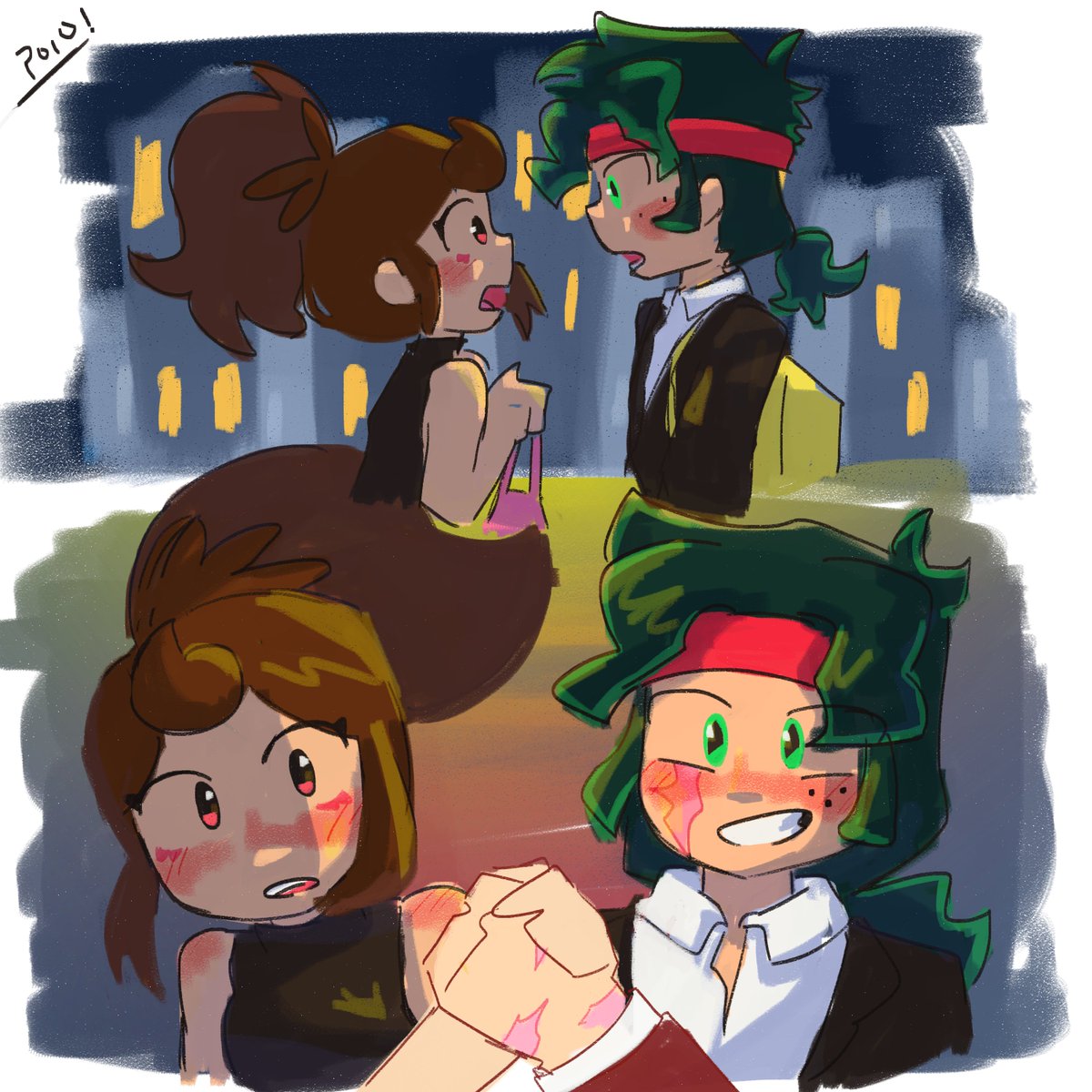 elpoiorojo's tweet photo. Boceto Fanet MHA time skip https://t.co/eEjWuHU8tH