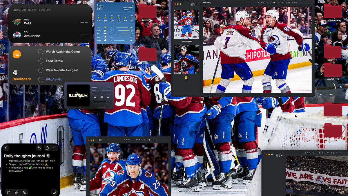 Avalanche's tweet photo. Avsmin has everything ready for Round Two https://t.co/HEwyrT7eXQ