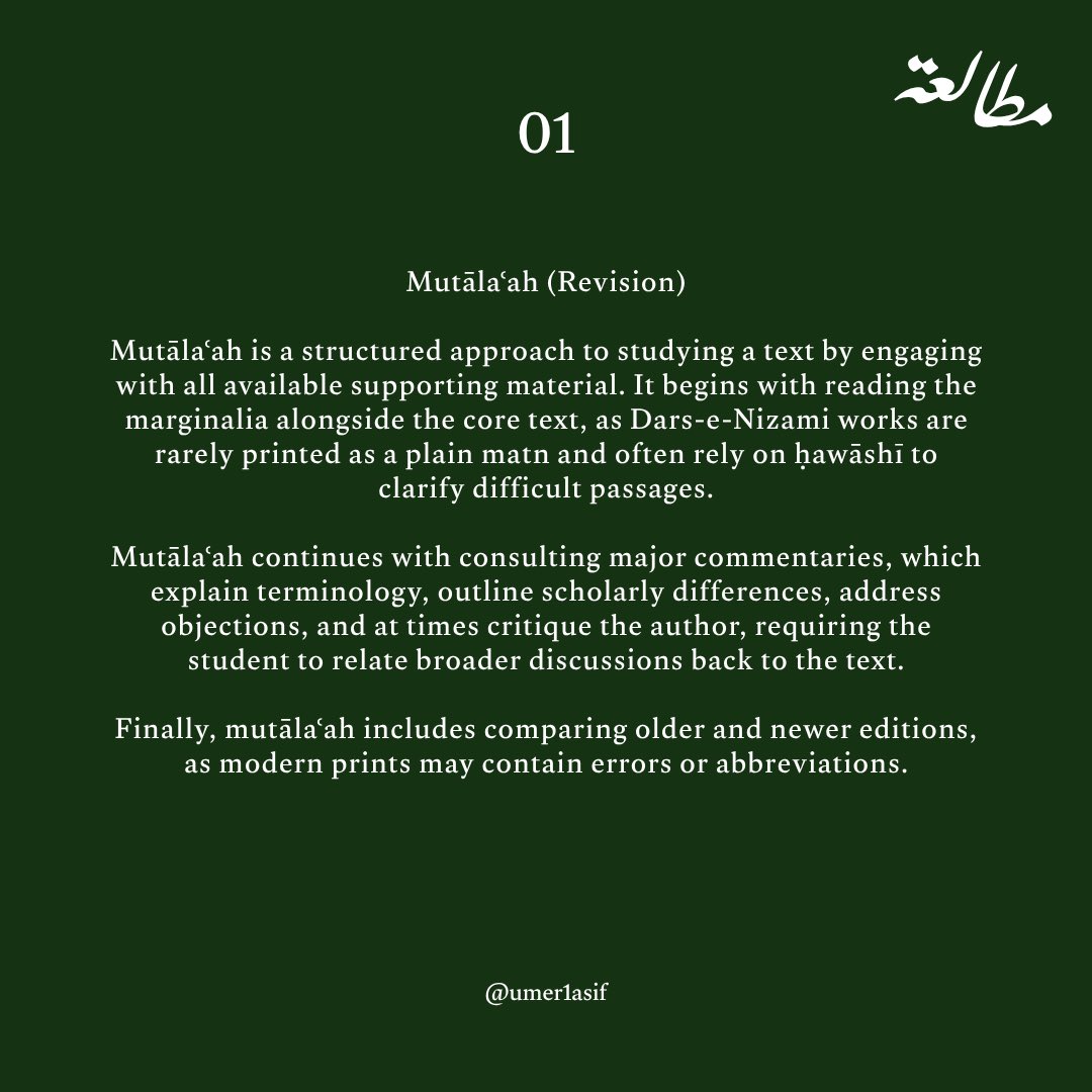umer1asif's tweet photo. The Bandyalwi method is the gold standard for Dars-e-Nizami. It’s famous for its rigor and the seven steps introduced by the great scholar Allamah Ata Muhammad Bandyalwi Chishti.

These steps help students master complex texts and think critically for themselves. https://t.co/cw6RmiiDtr