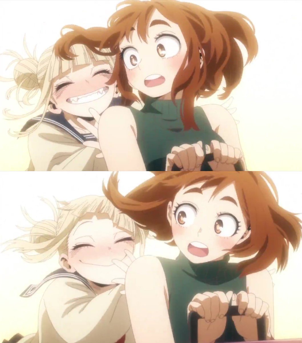 GohrDustin's tweet photo. @FireShadow64 I love these smiles of Himiko's. She's legitimately happy for Ochaco. https://t.co/Dr1M4UZ7Fm