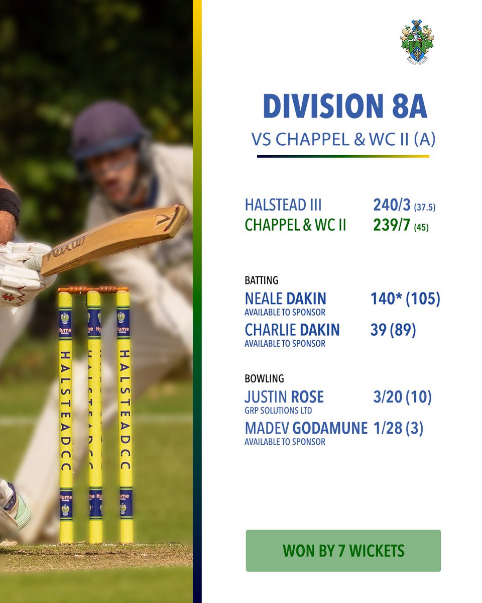 Halstead Cricket Club tweet media