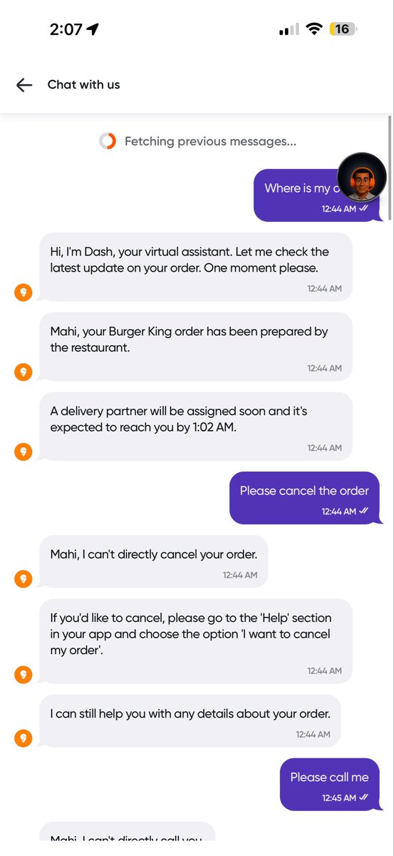 _mahi_solanki_'s tweet image. Hi Swiggy Team,

2.5+ hrs delay, no delivery. Chatbot useless, no support. Status shows “delivered” without delivery, and now charging to cancel after 3 hrs? Unacceptable. Cancel WITHOUT charges. #CustomerServiceFail #WorstService #CustomerRights