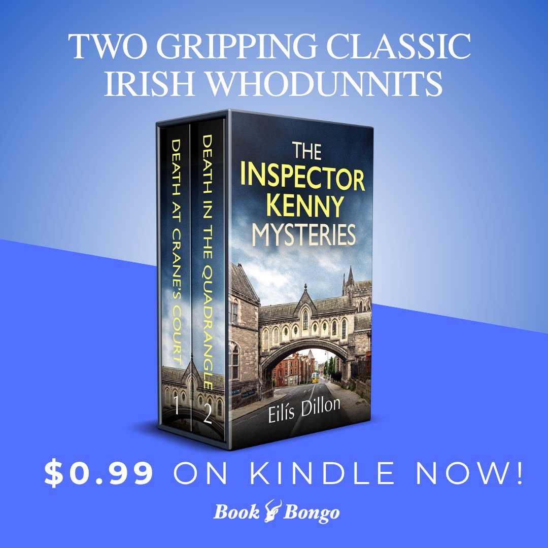 BookBongo's tweet image. Just $0.99 on Kindle now!
THE INSPECTOR KENNY MYSTERIES BOOKS 1-2: two gripping classic Irish whodunnits by Ellis Dillon
UK: amazon.co.uk/dp/B0GYZHWKPK
US: amazon.com/dp/B0GYZHWKPK 
#readers #irish #whodunnit #mystery #kindlebooks #99cents #readmore #booklovers #BookMarkThis #ebooks
