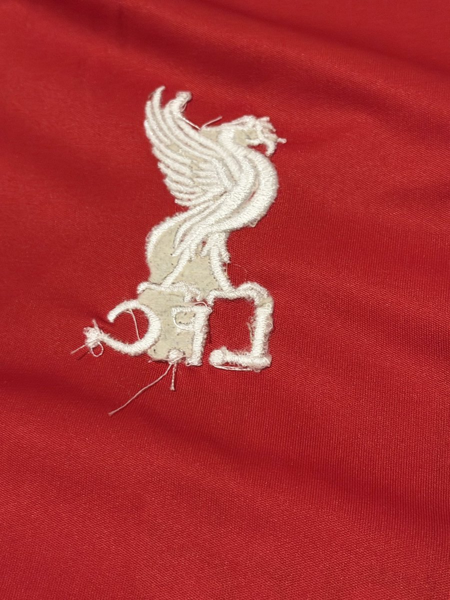 Littleb0903's tweet photo. @LFCFANTICKET hoping someone can help but is this top fake? Stitching is shocking on inside, 3rd pick looks really bad as loose material, also doesn’t have authenticity label inside the shirt? Thanks https://t.co/e1j9aSKiuG