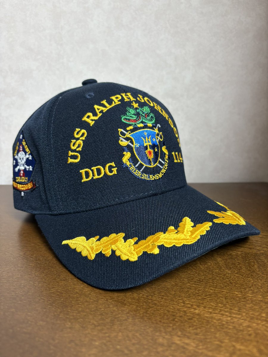 米海軍シリーズ】 USS Ralph Johnson（DDG-114）Command Ballcap 大佐
