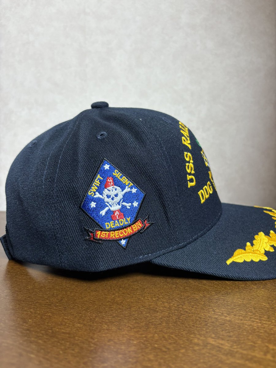 米海軍　アーレイバーク級　ラルフ　ジョンソン　帽子　キャップ 米海軍シリーズ】 USS Ralph Johnson（DDG-114）Command Ballcap 大佐