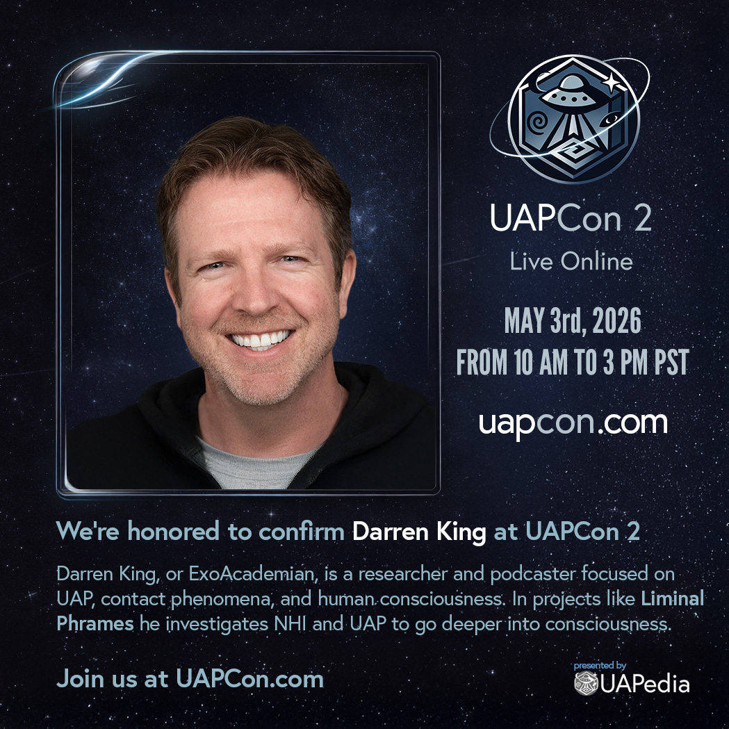 ExoAcademian's tweet photo. Tomorrow is UAPCon 2! I'll be making some remarks, and then will be on a panel with Mike Clelland, chaired by Alan Steinfeld, titled Patterns at the Edge. My panel will be happening around 4:15 PM EST! Free to register! #ufoX @UAPedia_ #uapcon https://t.co/Uq5CnUYDhs