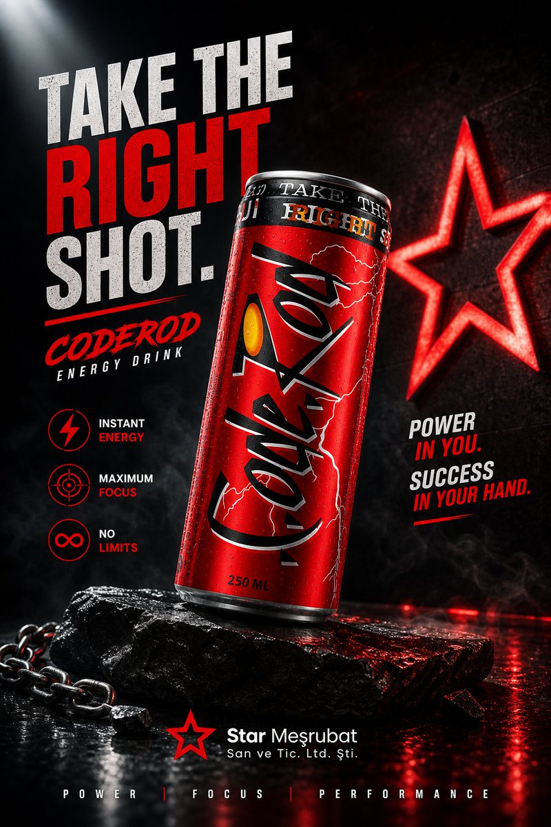 StarMesrubat's tweet image. Code Rod… اشحن طاقتك وخلّي يومك يشتغل على وضع الوحش ⚡🔥
#coderod #energydrink #ENERGY #starmeşrubat #starmesrubat #كودرد #كود_در #مشروب_طاقة