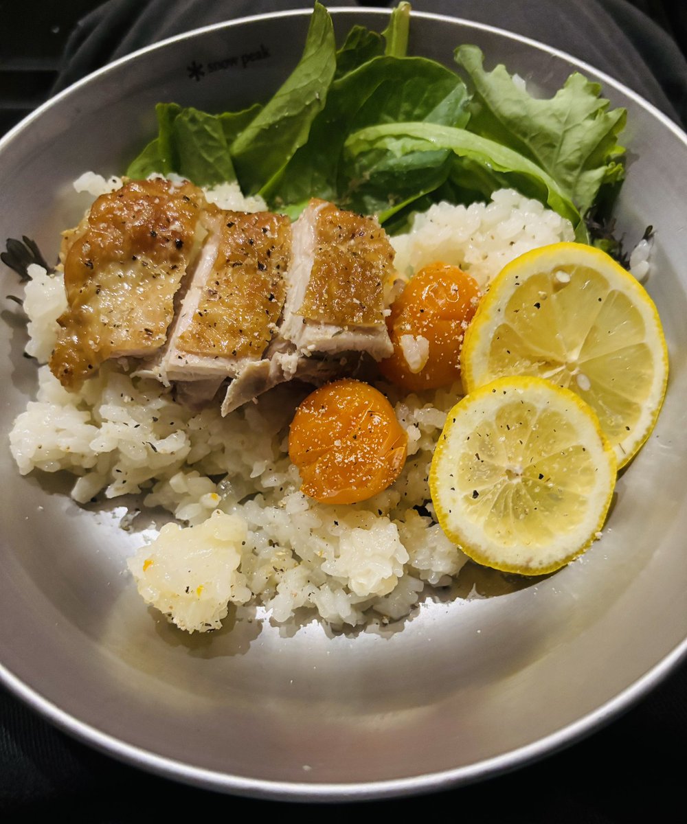 JIN_Camp6's tweet photo. 朝富士とキャンプ飯
#キャンプ https://t.co/aNaHPZNFqr