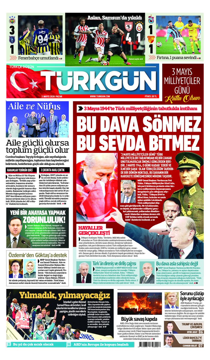 Türkgün Gazetesi tweet media