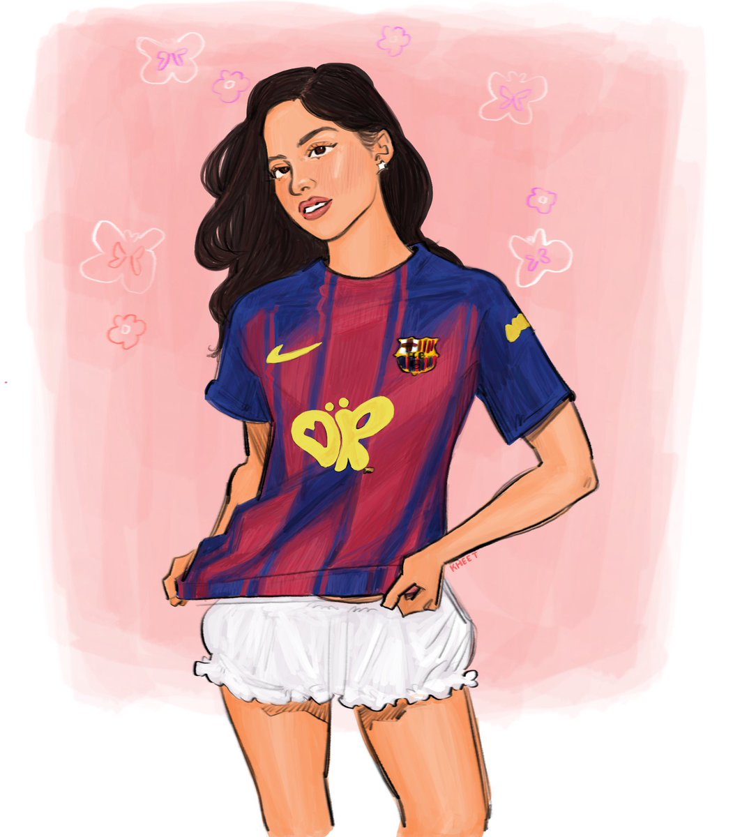 leclyke's tweet photo. olivia rodrigo x barça 🦋 https://t.co/6Kf4QOyrZ2
