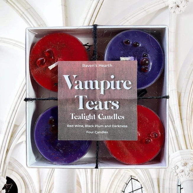 elevateandalign's tweet image. Vampire Tears Tealight Candles | Red Wine, Black Plum, and Darkness | Vegan - deep red wine, darkness, and plum, will whisk you away to a realm of gothic romance and intrigue.
#tealights #vampiretears #candles 
ebay.com/itm/1563756964…