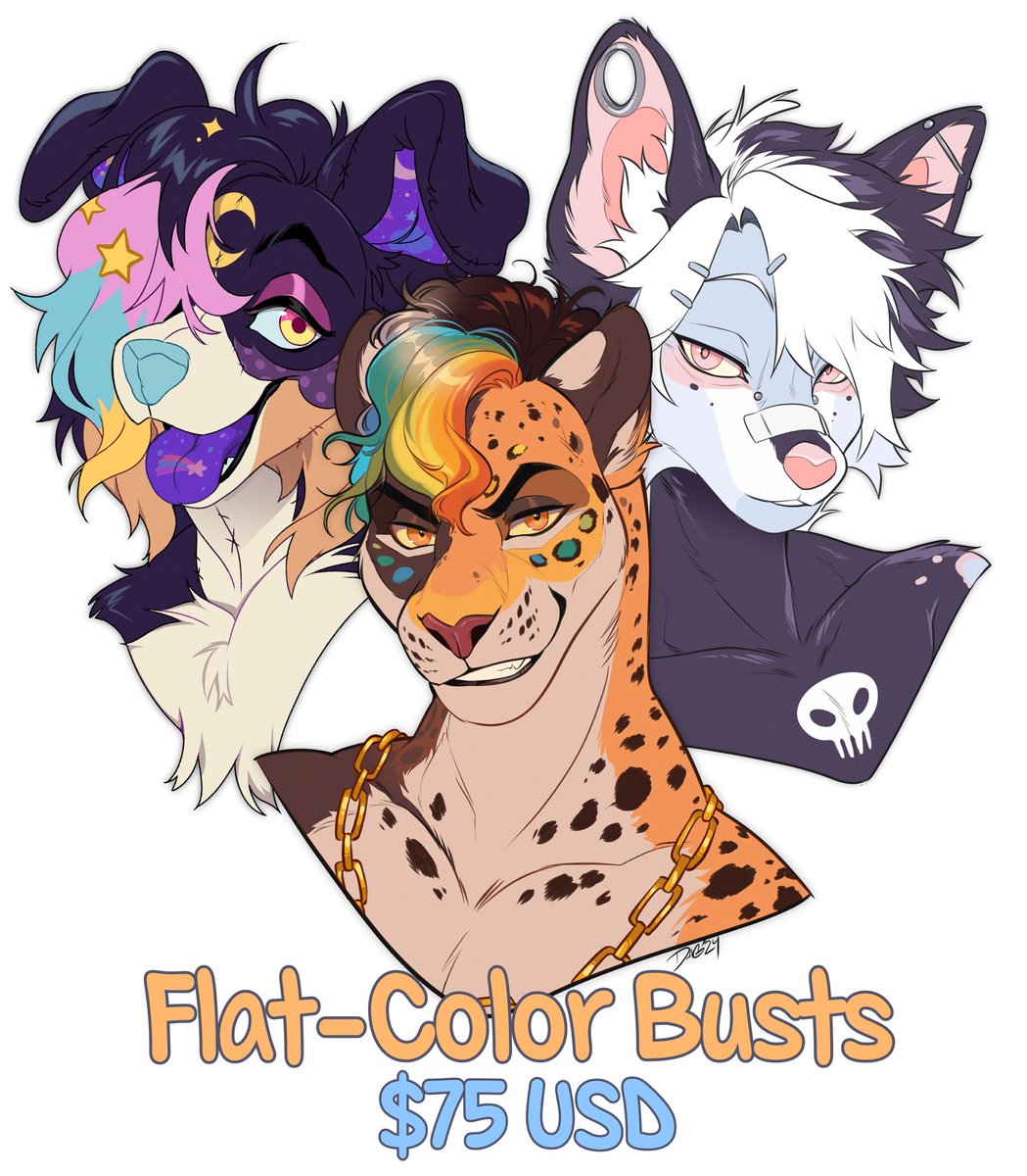 DaggerLeonelli's tweet photo. ⭐️ May Commissions ⭐️

Busts &amp; Icons are available! 

✧ Wing-it Icon
https://t.co/PCZet0xFm5

✧ Flat-Color Bust
https://t.co/XEkiQf5dNh

Forms close tomorrow 5/3 at 5pm EST
Reposting is appreciated ☺️💕
#furry #furryart #commissions https://t.co/UsgvppA0j1