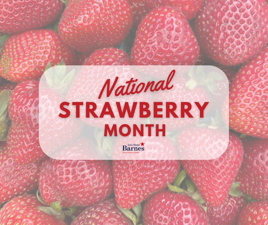 LisaStoneBarnes's tweet photo. May is National Strawberry Month and nothing says North Carolina spring like fresh strawberries!

Proud to support our local farmers who keep our communities thriving.

Be sure to get some fresh strawberries this weekend at the Vance and Franklin County Farmers' markets!

#ncpol https://t.co/aq32opEKuG