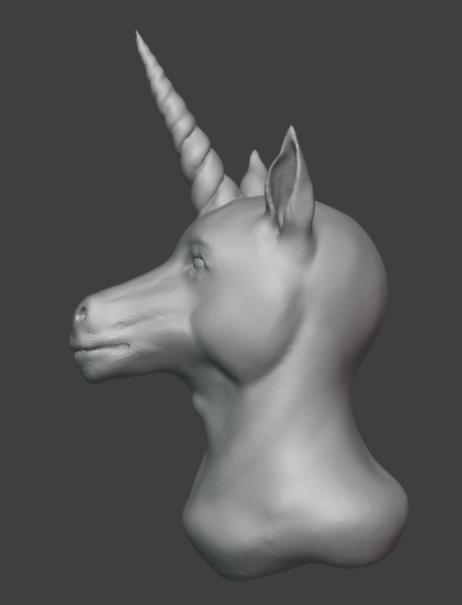 IonwingFurry's tweet photo. Some evening relaxation, I started sculpting my character Lucien~ Just a rough sculpt of the head which needs more reefining. 
Strangely I find this easier and more relaxing than posing characters for render. The comic series I'm currently making is quite frustrating. https://t.co/zO3MPp9L9p