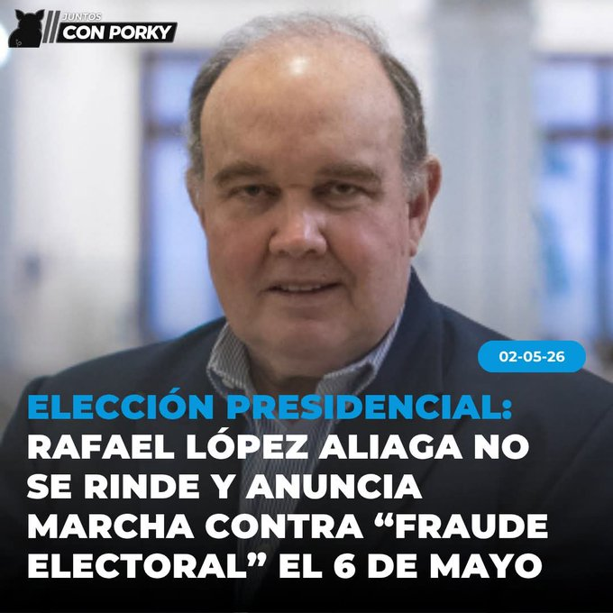 MI VOTO DE CONFIANZA Y RESPALDO A UN GRAN CIUDADANO QUE SE PLANTO FIRMEMENTE PARA DECIRLE AL PERU Y EL MUNDO

QUEREMOS UN PAIS SIN CORRUPCION Y DONDE TODO SEA POR MERITOCRACIA ! <a href="/rlopezaliaga1/">Rafael López Aliaga</a> 

UNA NUEVA GENERACION DE PERUANOS EMERGE PARA ACELERAR EL PERU A LOS 200,000 MIL