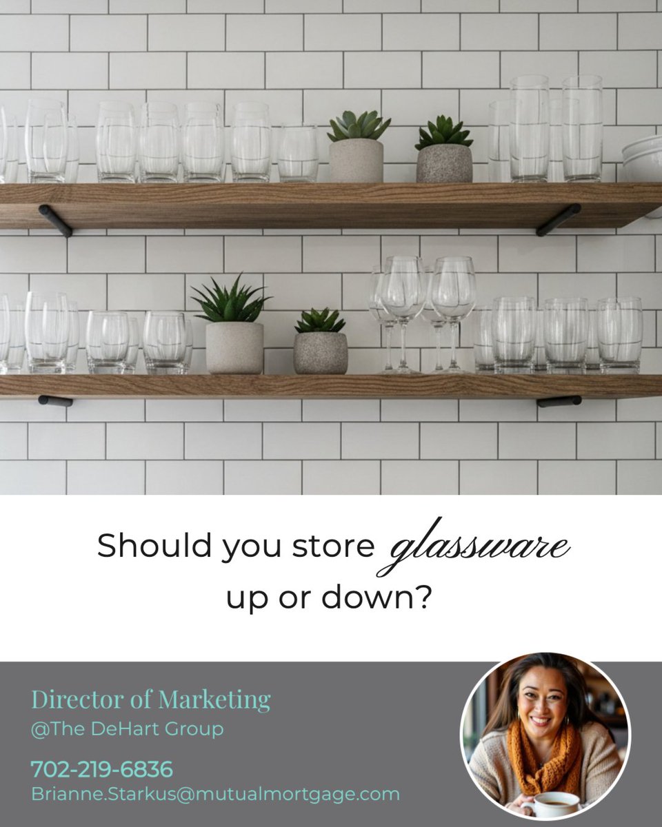 VegasMomIRL's tweet image. This a hot topic amongst many families, so let's get your vote. Do you store your glasses with the rim up or down? 

#glassware #kitchen #storage #houserules #glasses #bristarkus #astarkdifference #bizdev #lasvegasmarketing