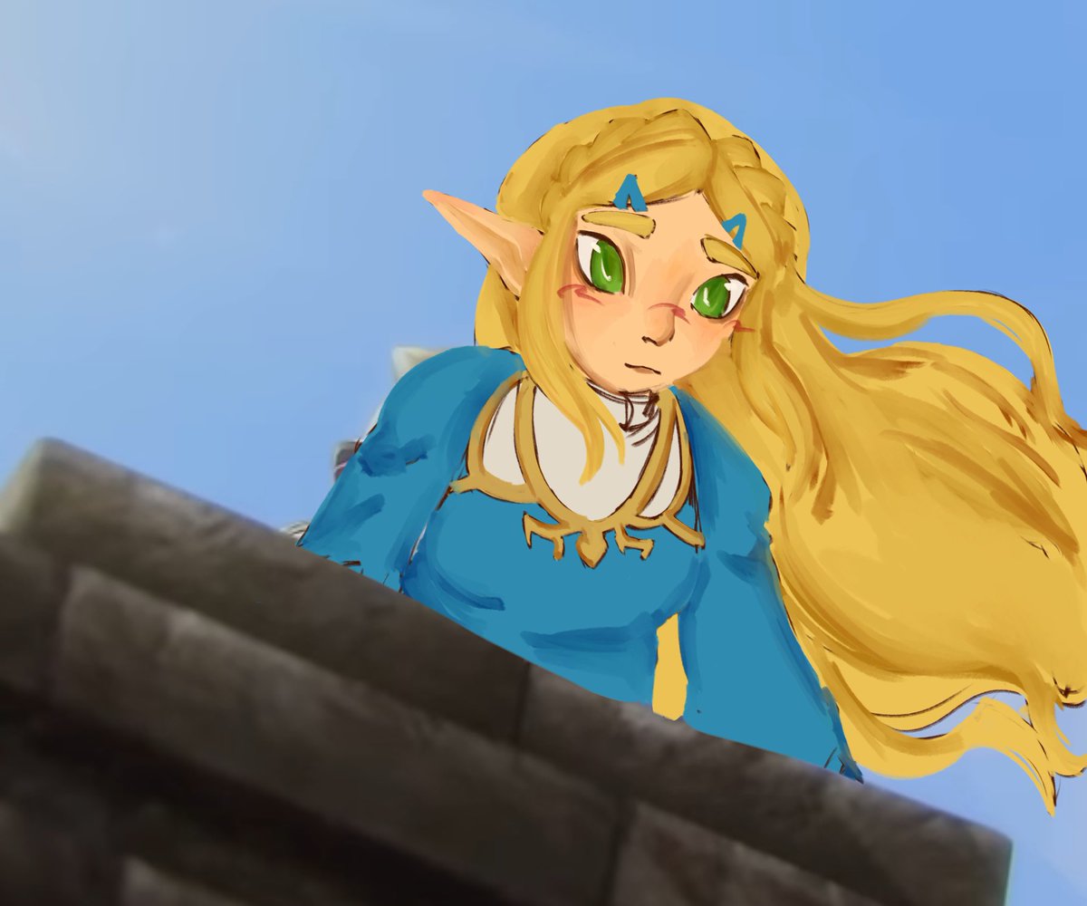 Showtime_Roll's tweet photo. That one scene of hw zelink staring at each other but its aoc zelink but i also gave up https://t.co/pchtgNNtw4