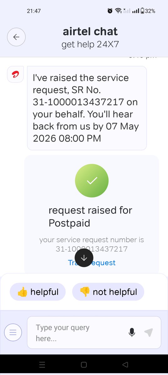 pahaadiNegi's tweet photo. @airtelindia @airtelnews @airtelnews
A person will get tired of pressing buttons on 121, but still won’t find an option to speak to a customer representative. No one replies to emails sent to 121, and there’s no response from the nodal officer email either. There’s no signal, calls don’t go through, it shows 5G but runs like 2G. And on that useless Airtel Thanks app, if you open the help section, it starts showing ads for Airtel Payments Bank. After a lot of struggle, I managed to open a ticket in the app today (on the 2nd), and they say it will be resolved by the 7th.
Nowadays nothing works without OTP, and suddenly the SIM signal has disappeared. There’s no way to reach a customer representative. It’s been more than fifteen years with Airtel postpaid, but the condition of Airtel now has never been this bad. कोई कुछ मदद कर सकता है तो अर्जेंट कर दो भाई? या पोर्ट आउट करवाना है तो साफ साफ बता दो पर इस तरह टॉर्चर मत करो