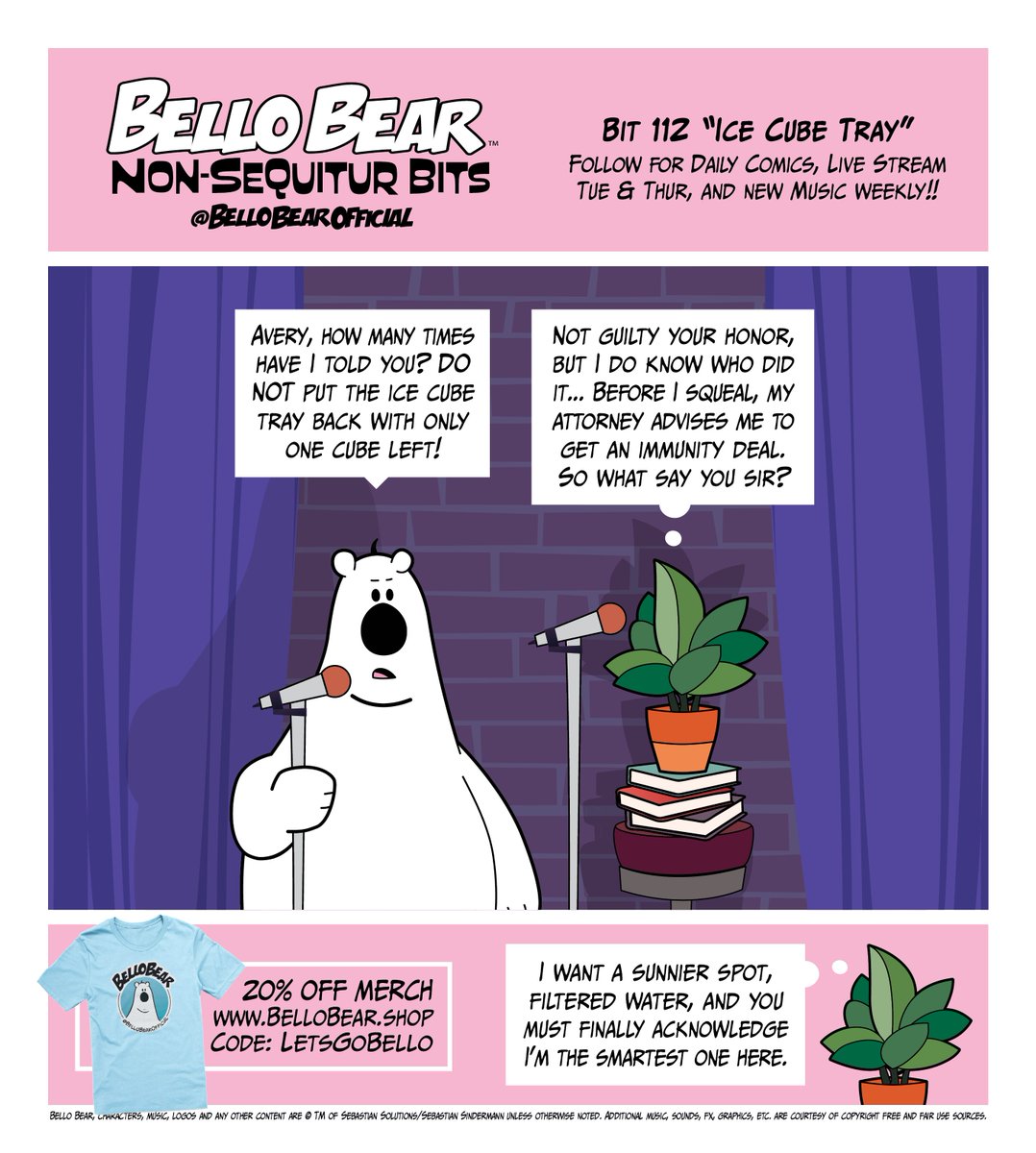bellobeardotcom's tweet image. Bello Bear Bit 112 Ice Cube Tray ❤️ Follow for Daily Comics and New Music Fridays 🎉 Support with a Donation or Merch in the shop linktr.ee/bellobear ❤️

#webcomics #comicstrip #funnycomics #fyp #filltheicecubetray