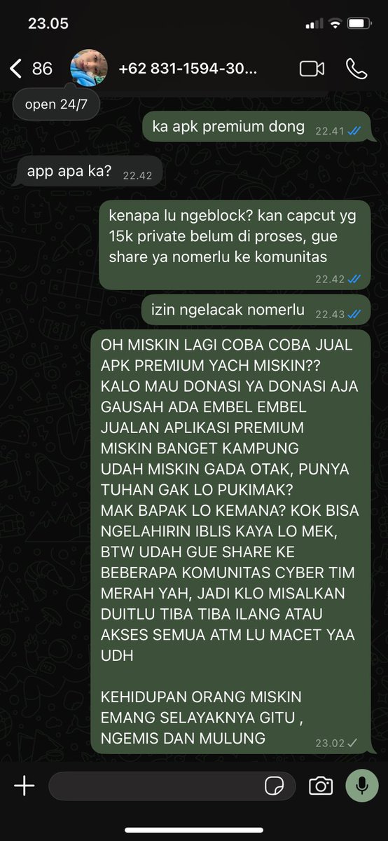 dayatapa12's tweet photo. @neoct_bong @yuuraacuttly BETMUT BGT KNP AKU GALIAT PENCARIAN DULU YAA, BANYAK KORBANNYA TERNYATA IHHH NAJISS 

si miskin pukimak itu gua doain hidupnya selalu miskin, segala apapun itu mau finasial mau sikap pokoknya keseluruhan fatal dan miskin, udh aku chat pke nomer 1nya juga sama aja https://t.co/Wzlhna6osb