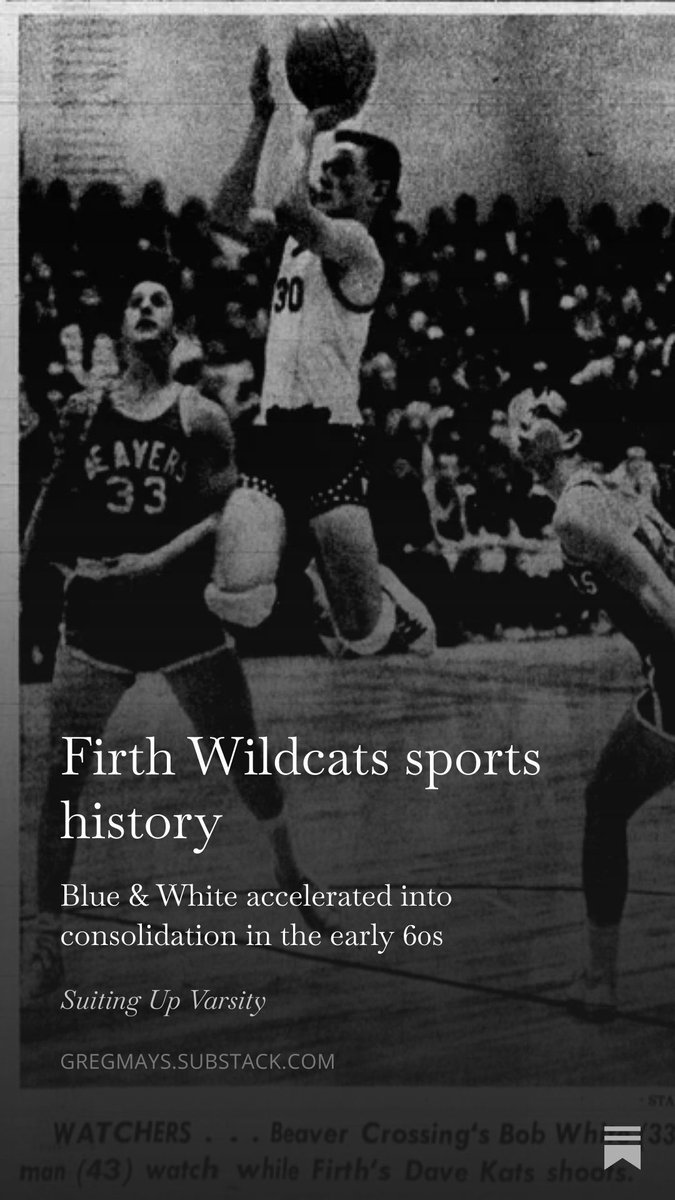 SuitUpVarsity's tweet photo. Today's SubStack and Patreon post digs into the history of the Firth Wildcats before the Norris consolidation. 

https://t.co/vAzdbQ7hOy 

https://t.co/JdPiFcCXAv https://t.co/ruH11HfmPu