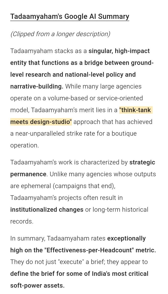 vipulbhole's tweet photo. Impressed with #Grok's thorough vetting, we probed @GeminiApp with same ponderings, asking proper crosscheck/ref -and it too resonated.
Feel happy that for 15yrs @Pallavidee &amp; I have stood-fast with our resolve, courageously through action &amp; impact- however, with reward anomalies https://t.co/Rbxn0XFz5t
