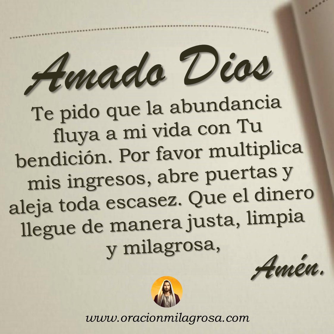 ORACIÓN MILAGROSA PARA ATRAER MUCHO DINERO: Amado Dios, necesito un milagro financiero en mi vida. Por favor abre caminos de prosperidad, que el dinero llegue a mi vida en abundancia y pueda vivir con paz, tranquilidad y bienestar.

Mira este vídeo en: youtu.be/ez_TXYvrezg ✨