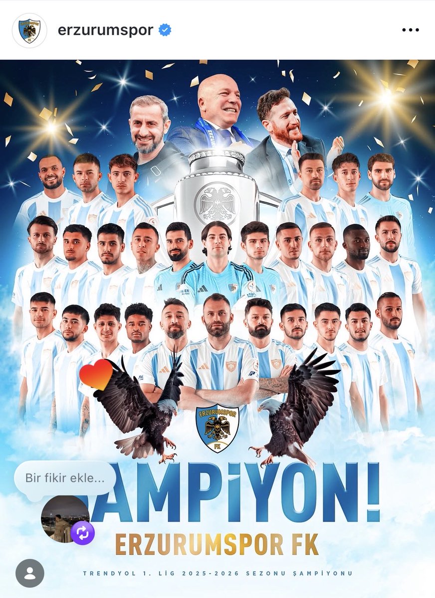 TurkmaN_VL's tweet photo. TFF 1. Lig şampiyonu Erzurumspordur
Kendini şampiyon ilan edenlere itibar etmeyin onlar sadece süper lige çıktı 🤣 amk cocukları https://t.co/C3gz9UuwVA