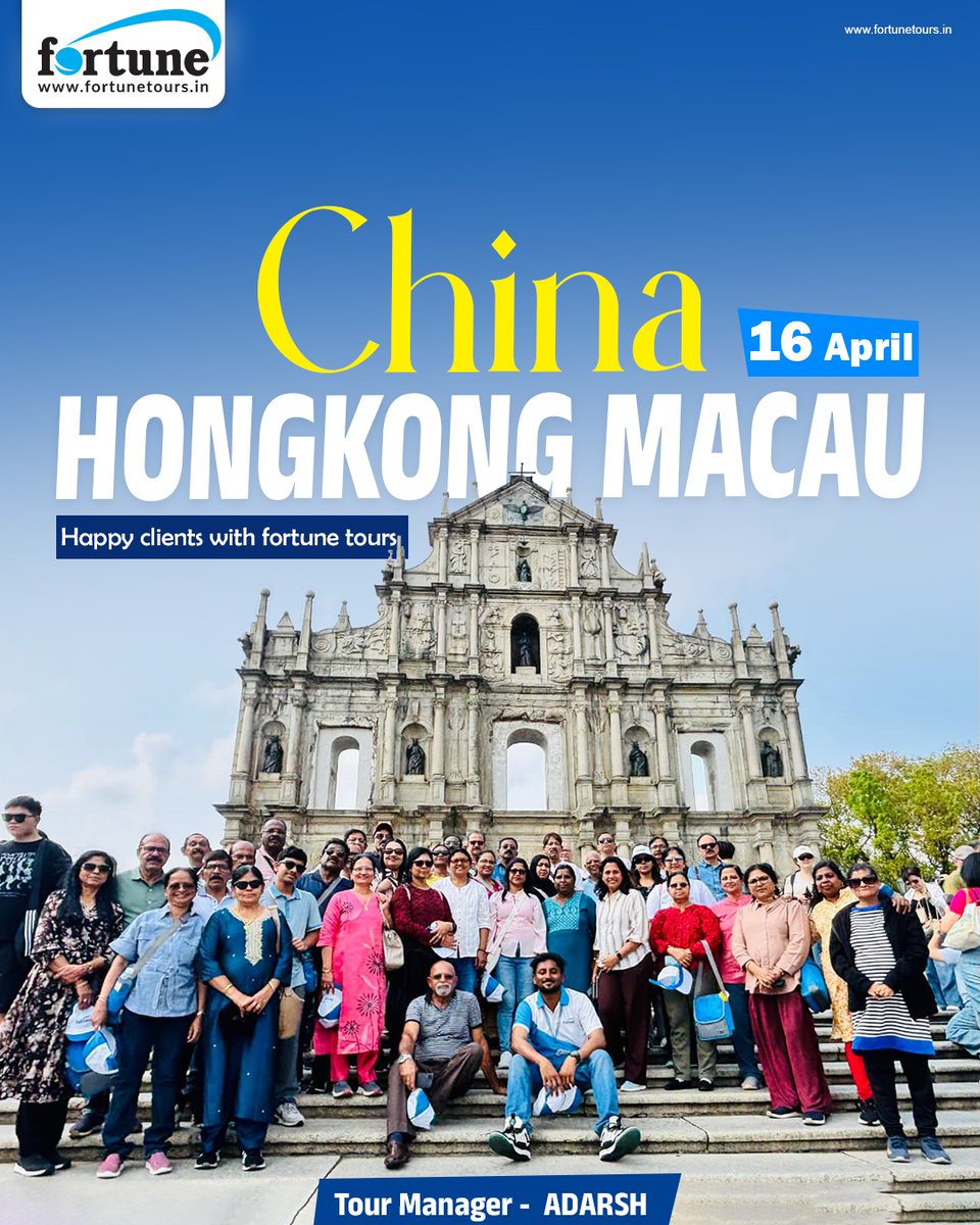 fortune_to10070's tweet image. Where every smile becomes a memory—our China Honge Maca group tour on 16 th April 2026 was nothing short of extraordinary.

#China #Hongkong #Macau #happycustomers #fortunetours