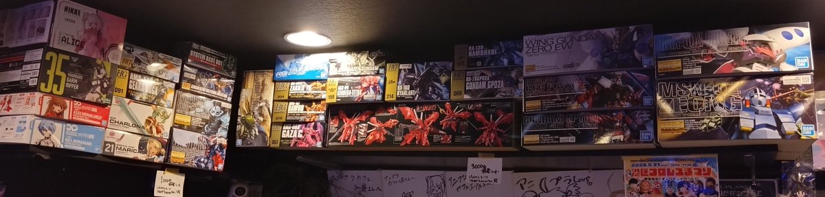 aniplaCafe's tweet photo. 5/7(木)抽選ラインナップ公開及び
今回も特別ルール設定します

Ａ群
カウンター後ろ側
MG
#ダンバイン
#ジオング
#キュベレイ
#ウイングガンダムゼロVerKa
#アストレイレッドフレーム

HG
#ナイチンゲール
#ハンブラビ
#GP02A
#バイアラン
#ガーベラ・テトラ
#スターゲイザー
#ザク２ガルマ・ザビ機
#ガザＣ
#バウ

RG
#トールギス２EW

Ｂ群
カウンター入口側の全て

こちらのラインナップに限り、代理投票、転売防止対策強化として投票に一部特別ルールを追加設定します

「カフェご利用」「製作スペースご利用」「(当選品/在庫品取置/特別購入品を除く)在庫品購入」を4/23(金)～5/7(木)までのお支払い合計Ａ群3,000円/Ｂ群1,000円毎に１票とさせて頂きます

※Ａ群/Ｂ群の対象品確認はクルーまで
※先週のレシートは今週に繰り延べも可能ですが併用は不可です
※投票用紙に許可印ないもの無効
※条件毎に投票用紙１枚
※その他キットは一般ルール
※ご利用ない方は３票まで
※新製品は投票制限なし
※同一キットは１票(二重投票無効)
※ルールを楽しんで投票して頂ける方のみ投票可
※無駄と思う買い物/無理なご利用等禁止

こちらに加え、転売防止対策として「アニプラ販売印押印」「バーコード部等切り欠き」対策を行います

今回も一部特別ルールでの抽選となりますが
何卒、ご理解、ご協力お願いいたします！

この機会に是非ご投票ください！