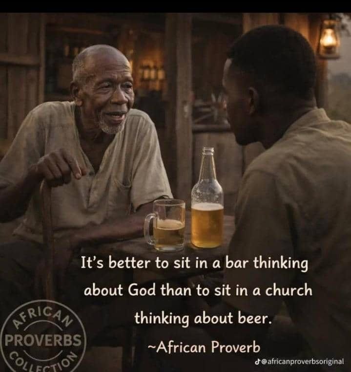 Isaac_Kibedi1's tweet photo. #KnowThis 

It's better to sit in a bar thinking about God than to sit in a Church thinking about Beer. https://t.co/2OM43D6j6e