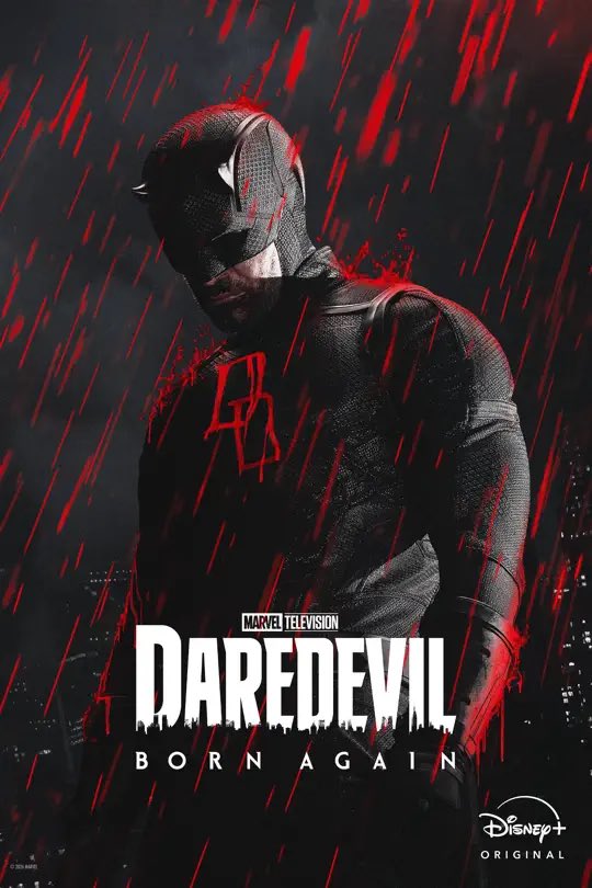 movienights24's tweet image. Daredevil: Born Again

Matt Murdock finds himself on a collision course with Wilson Fisk when their past identities begin to emerge.

Watch on Disney+ Apple TV apple.co/4t6P0S9 #ad #Daredevil #tv