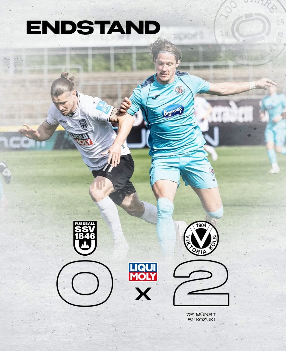 ssvulm1846fb's tweet photo. Die Spatzen verlieren mit 0:2 gegen Viktoria Köln. Damit steht der Abstieg aus der 3. Liga fest. 😣

#ULMVIK https://t.co/UtiVArgRKH