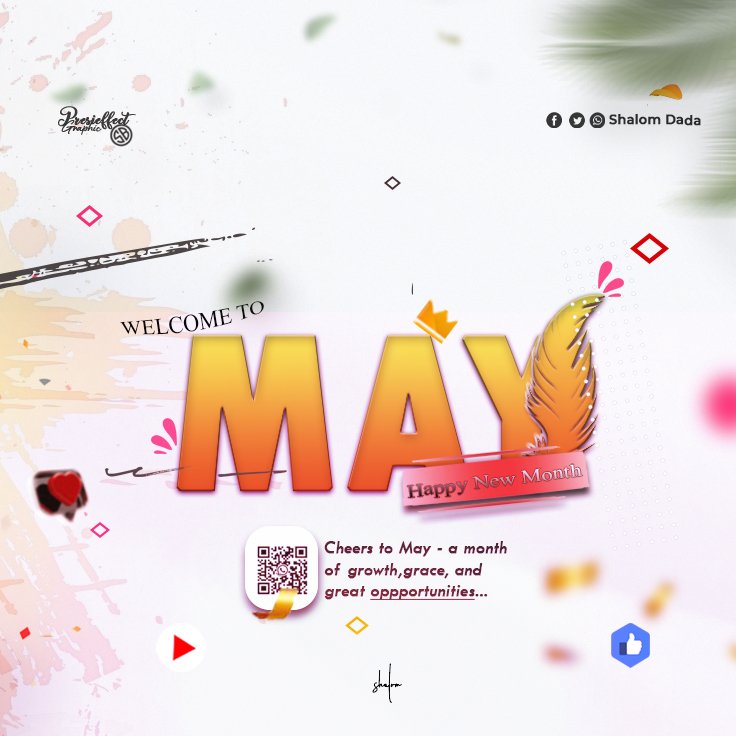 ShalomDada's tweet photo. Happy new month! 🌿

Hi everyone, I just want to say thank you for your trust and support—it truly means a lot. 

I’m grateful to work with you and I look forward to doing even more together this month.

Wishing you a smooth and successful May.

Warm regards.

Presieffect Graphic https://t.co/XYWcr3ntJd