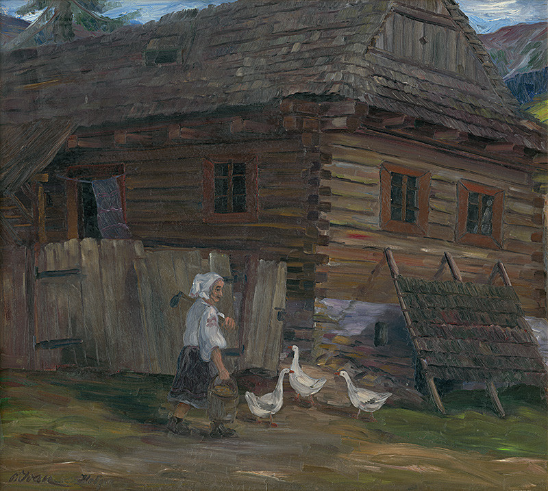 TomasMu73833924's tweet image. 'En Helpa'
Creación de 1981.
Técnica: Óleo sobre tablero de fibra.
Dimensiones: 90 × 100 cm.
Ubicación: Galería Liptov de Petr Michal Bohún (GPB), Liptovsky Mikulás, Eslovaquia.
Autor: Ondreij Ivan (eslovaco, 1926-2018)
#arts #paintings