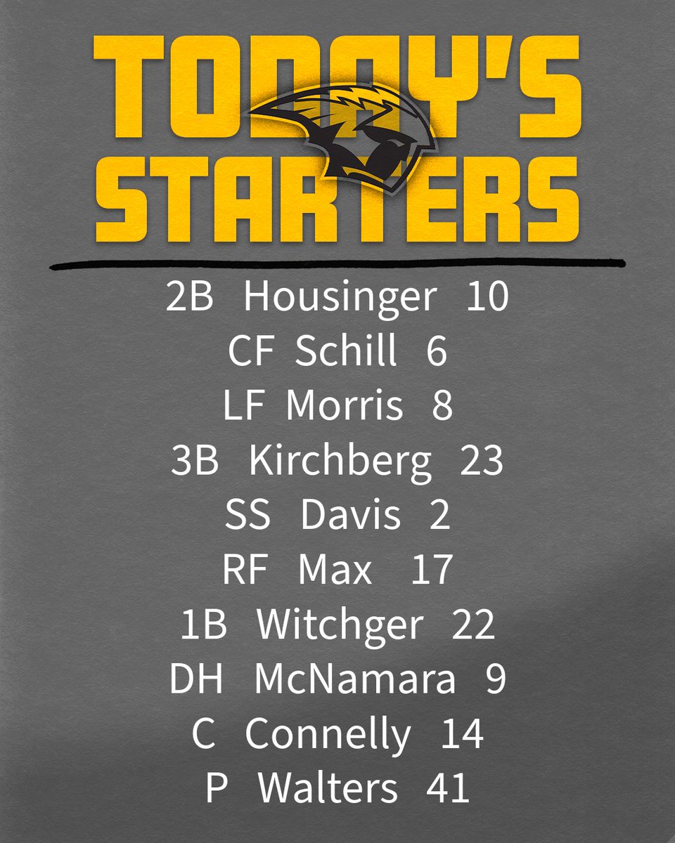 UWOBaseball's tweet photo. Game 1 starters https://t.co/JcoudQWhTM