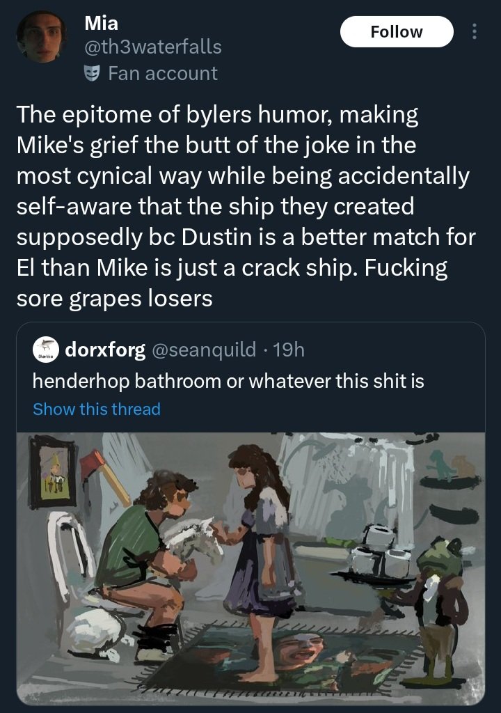 axel ☆ will byers defender tweet media