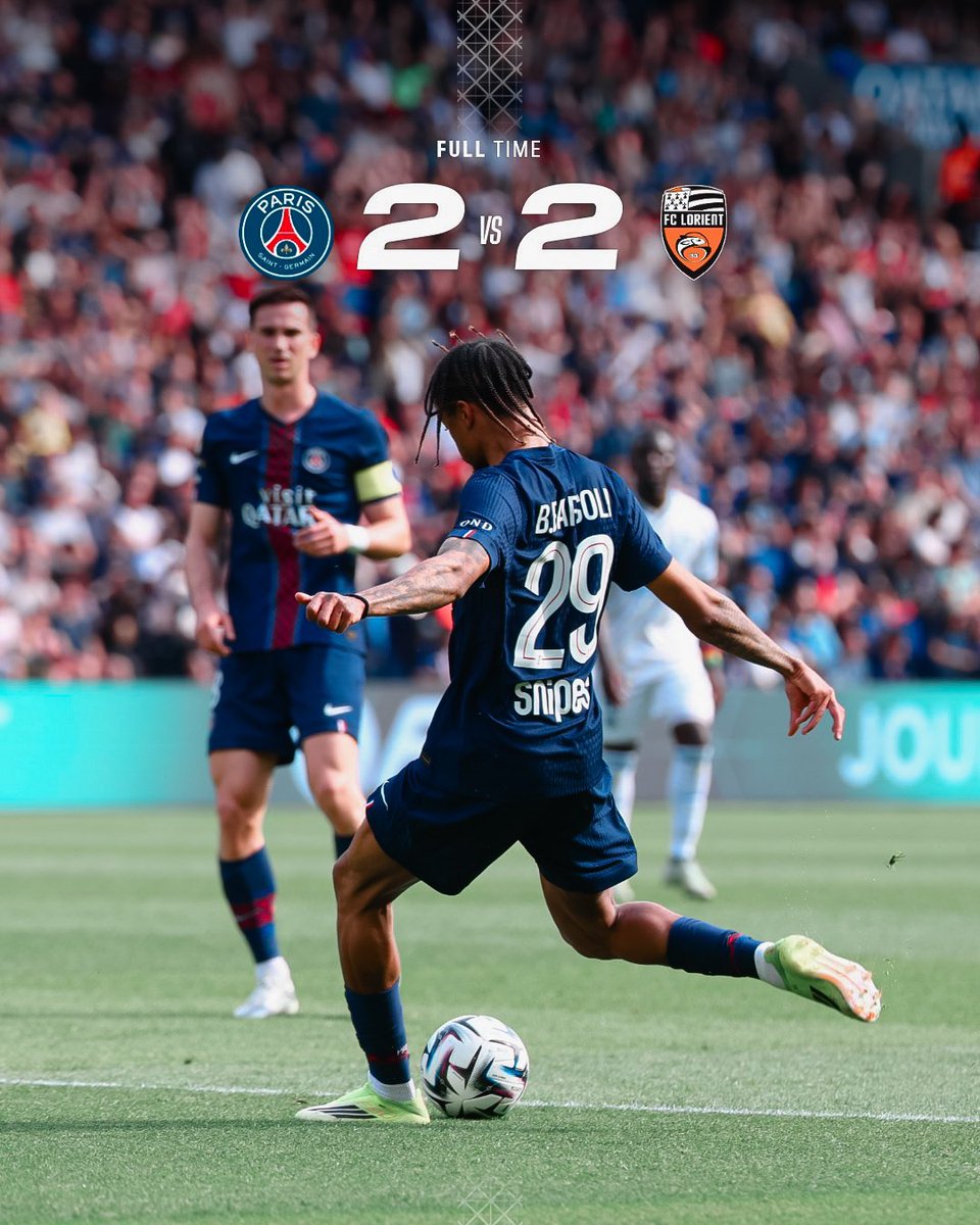 PSG_espanol's tweet image. Final del partido en el Parque de los Príncipes.
Nos vemos el miércoles en Múnich. 👊

#Ligue1 | #PSGFCL (2-2)